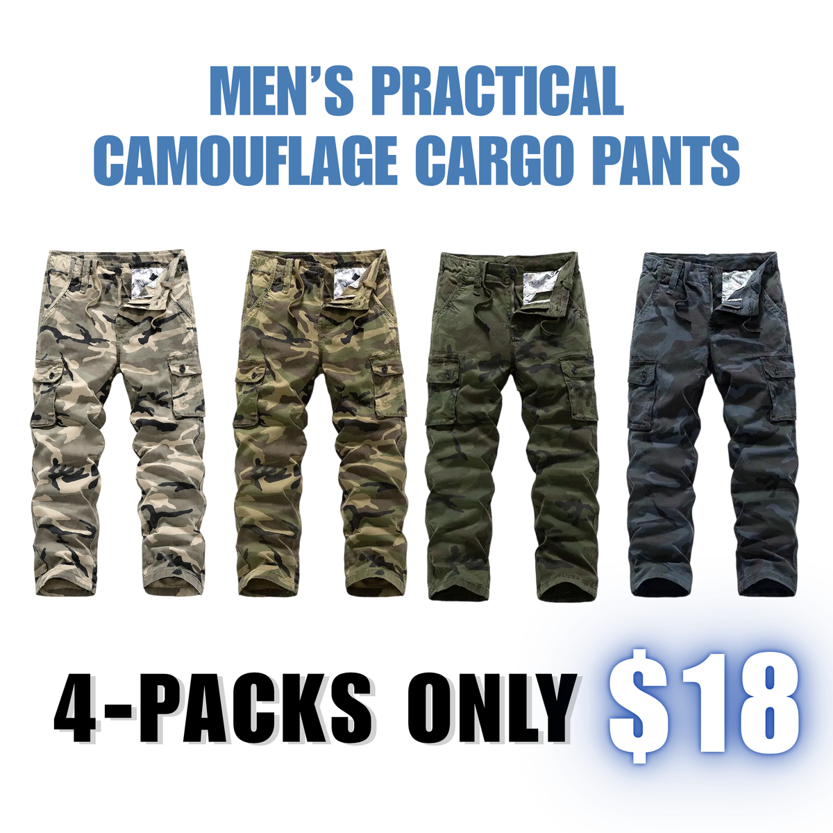 【LAST DAY SALE】Men’s practical camouflage cargo pant