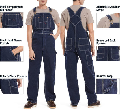 💝LAST DAY 70% OFF🔥Men's Denim Bib Overalls