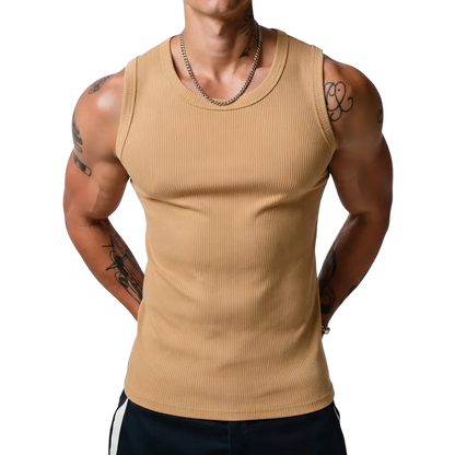 🔥Men's Wide Strap Ribbed Tank Top🔥