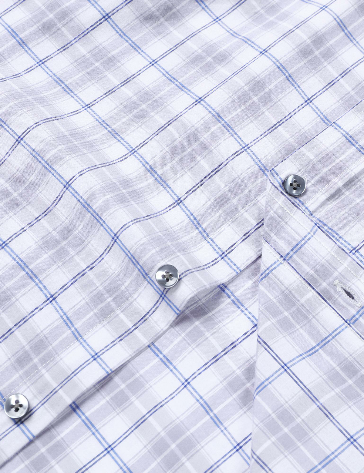 Men's Plaid Slim Fit Long Sleeve Button Down Shirt
