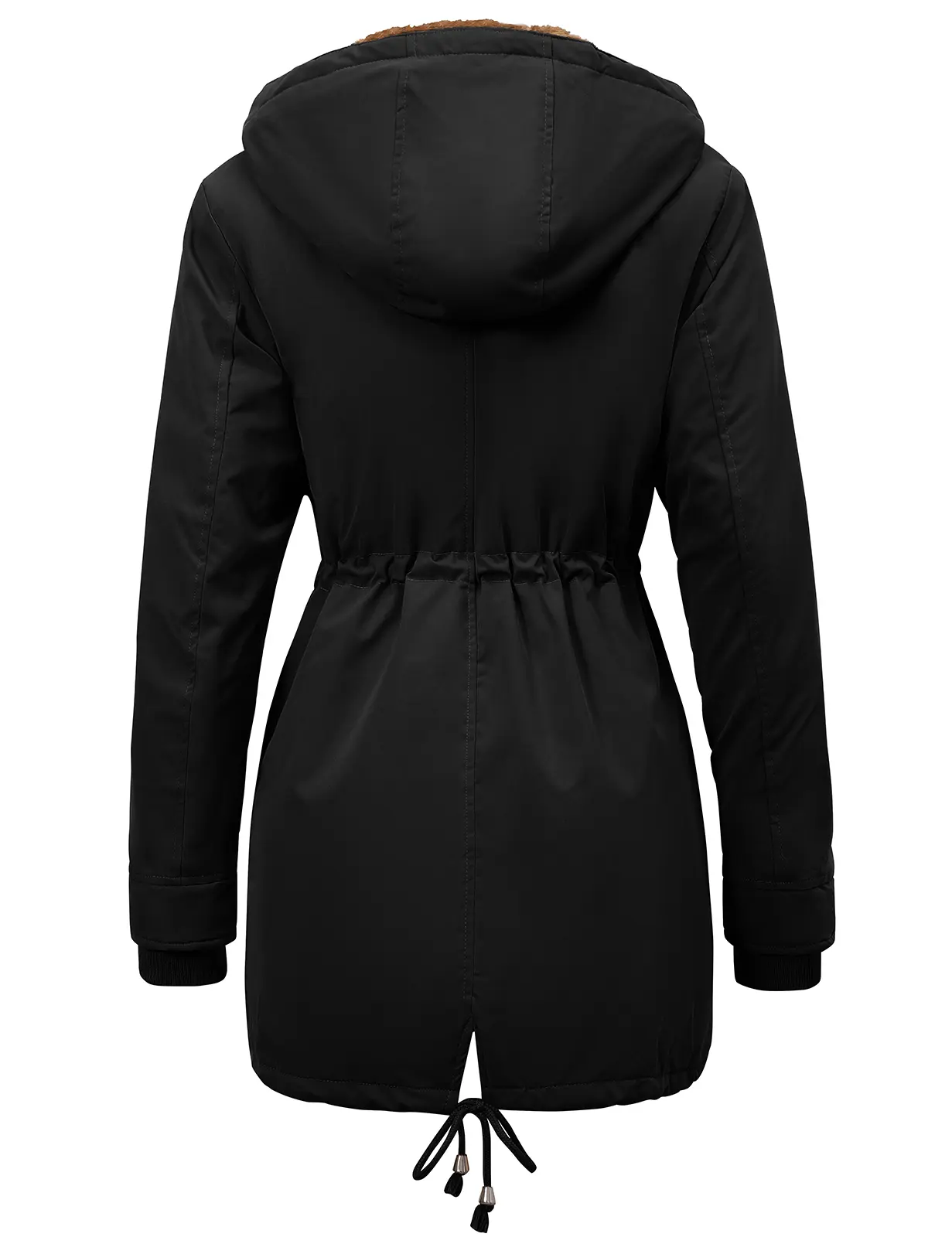 Women’s Fleece Waterproof Hooded Jacket with Pockets