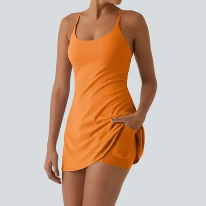 😍Promotion Day💥Backless Sleeveless Dresses With Pockets💝