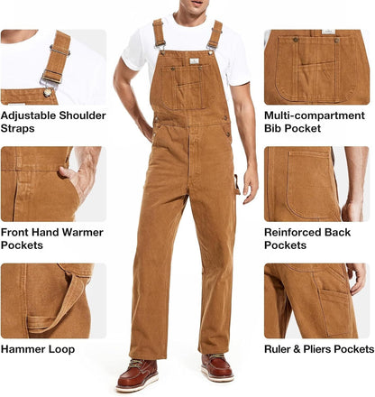 💝LAST DAY 70% OFF🔥Men's Denim Bib Overalls
